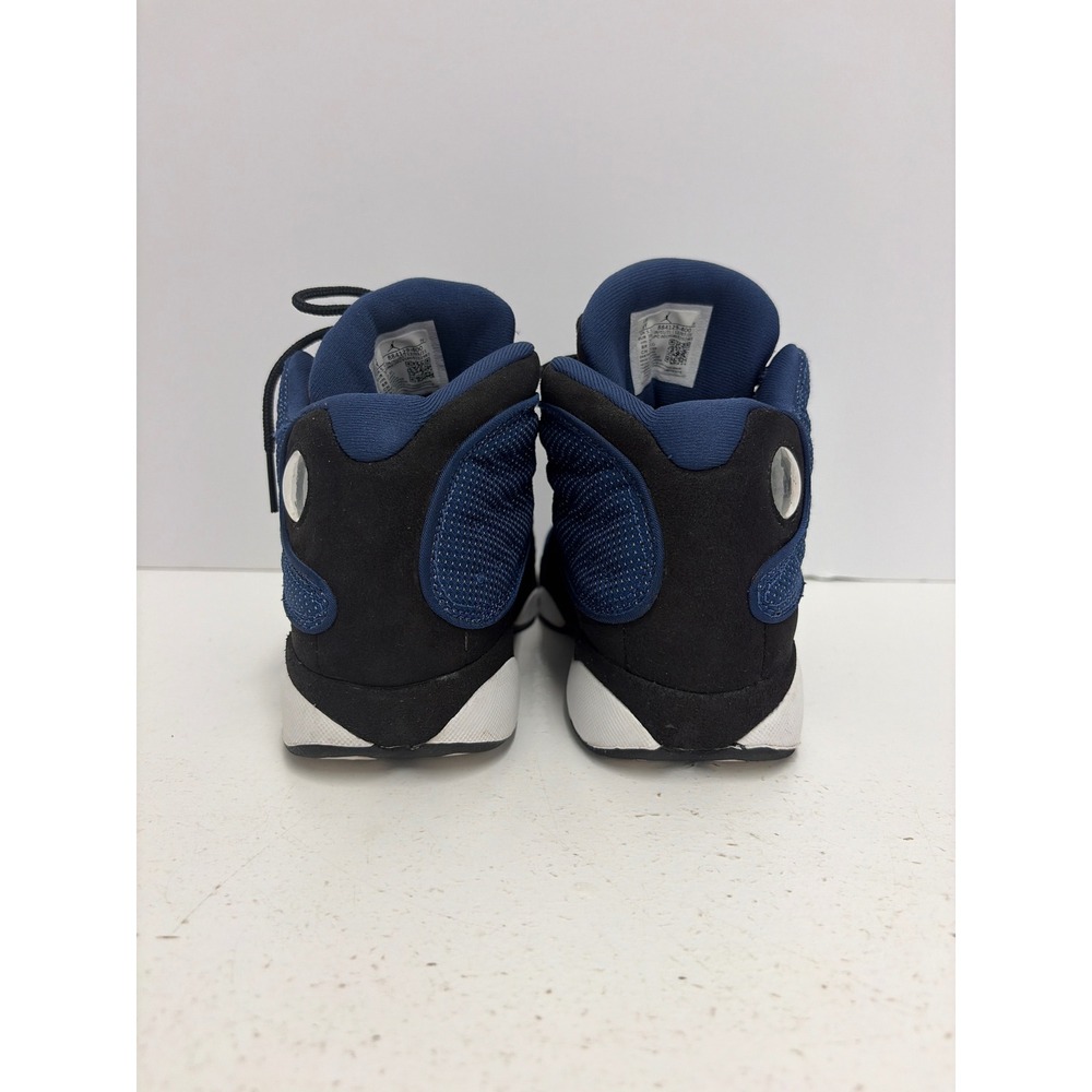 Jordan 13 Retro Brave Blue Navy Black White Kids Shoes 884129-400 Size 6Y - Picture 8 of 9